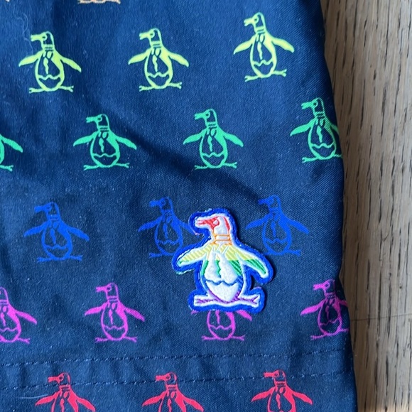 Original Penguin Pride Rainbow Pete Print Swim Short Size 32 - Picture 6 of 10